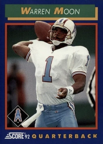 1992 Score #50 Warren Moon Football Card