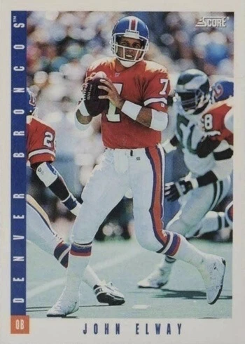 1993 Score #40 John Elway Football Card