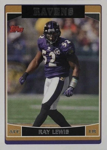 2006 Topps #163 Ray Lewis Football Card