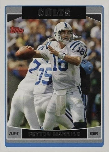 2006 Topps #51 Peyton Manning Football Card