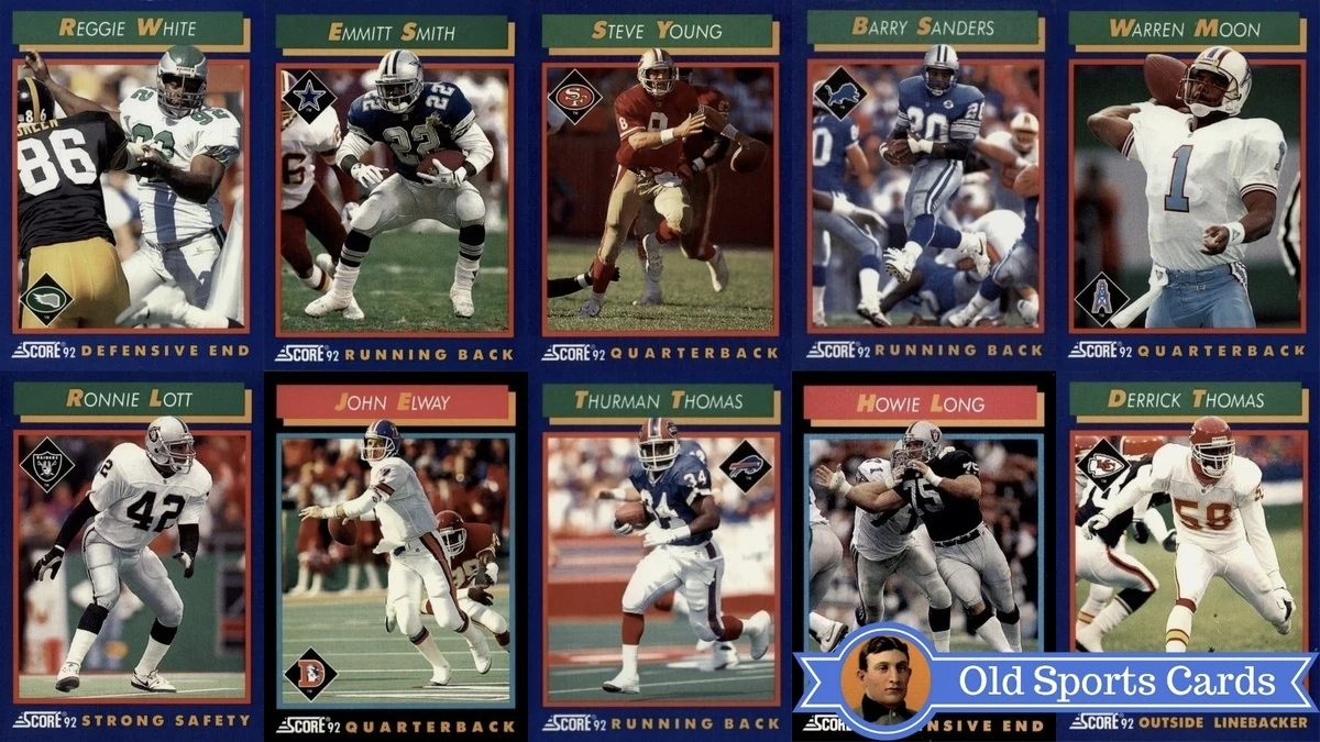 Most Valuable 1992 Score Football Cards