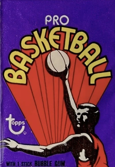 Unopened Pack of 1972 Topps Basketball Cards