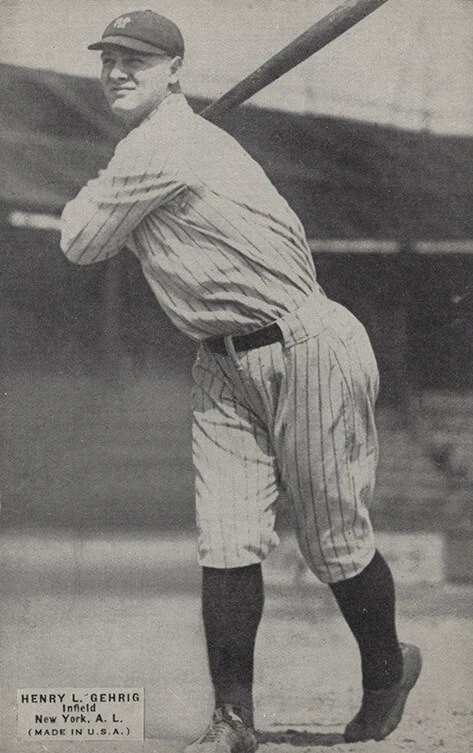 1925 Exhibits Lou Gehrig Rookie Card