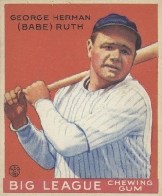 1933 Goudey #149 Babe Ruth Baseball Card