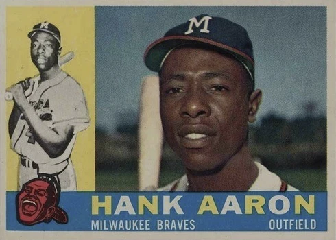 1960 Topps #300 Hank Aaron Baseball Card