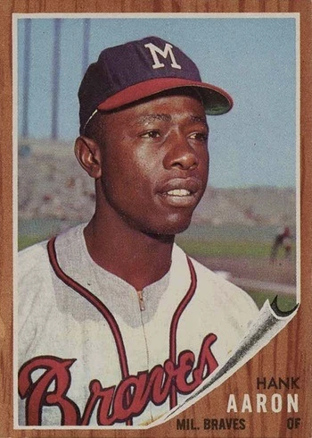 1962 Topps #320 Hank Aaron Baseball Card