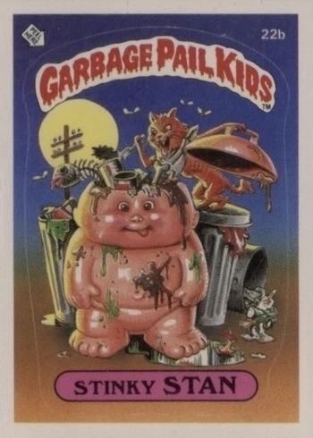 1985 Garbage Pail Kids Cards #22B Stinky Stan