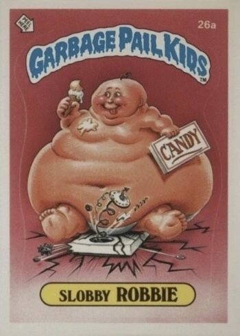 1985 Garbage Pail Kids Cards #26A Slobby Robbie