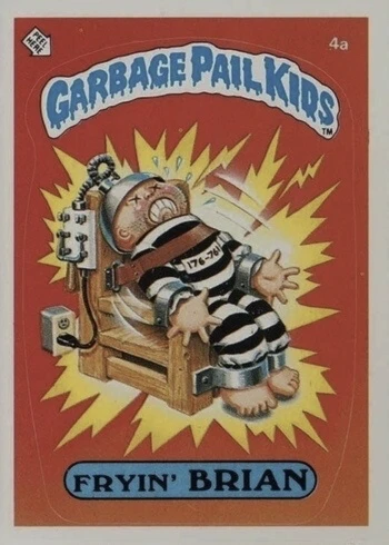 1985 Garbage Pail Kids Cards #4A Fryin' Brian