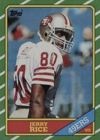 1986 Topps #161 Jerry Rice Rookie Card