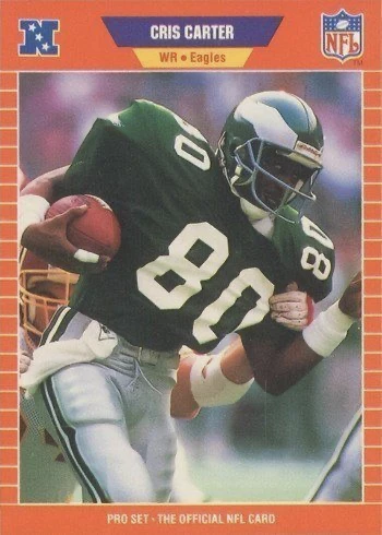 1989 Pro Set #314 Cris Carter Rookie Card