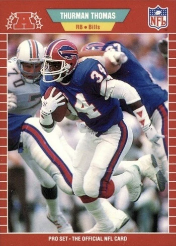 1989 Pro Set #32 Thurman Thomas Rookie Card