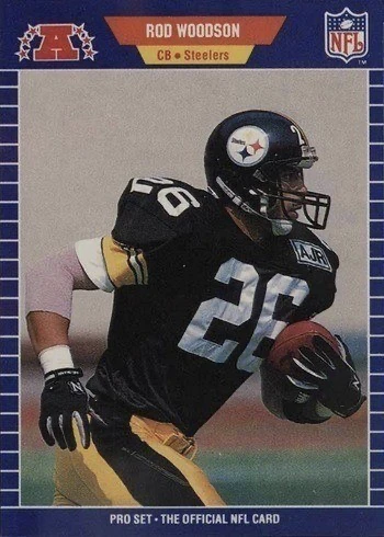 1989 Pro Set #354 Rod Woodson Rookie Card