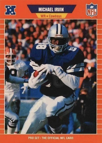 1989 Pro Set #89 Michael Irvin Rookie Card