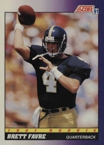 1991 Score #611 Brett Favre Rookie Card