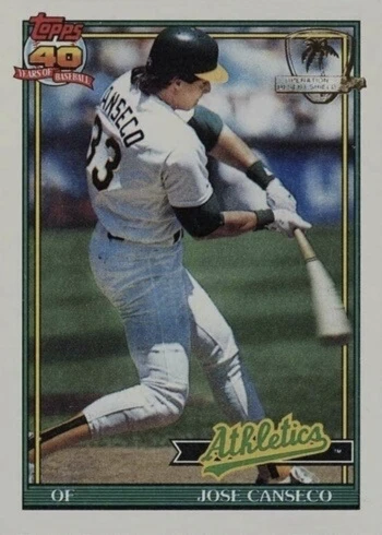 1991 Topps Desert Shield #700 Jose Canseco Baseball Card