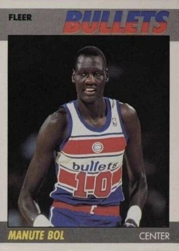 1987 Fleer #13 Manute Bol Rookie Card