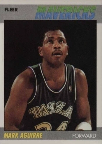 1987 Fleer #3 Mark Aguirre Basketball Card