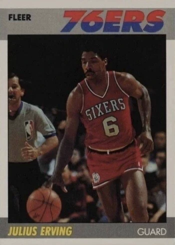 1987 Fleer #35 Julius Erving Basketball Card