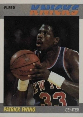 1987 Fleer #37 Patrick Ewing Basketball Card