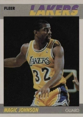 1987 Fleer #56 Magic Johnson Basketball Card