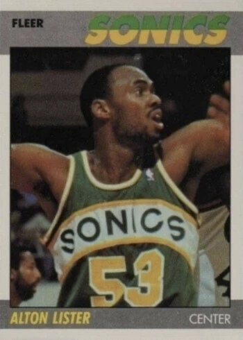 1987 Fleer #64 Alton Lister Basketball Card