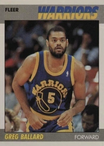 1987 Fleer #7 Greg Ballard Basketball Card