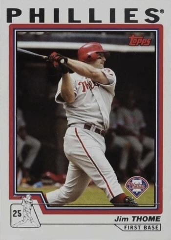 2004 Topps #1 Jim Thome Baseball Card