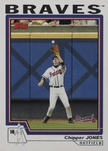 2004 Topps #390 Chipper Jones Baseball Card