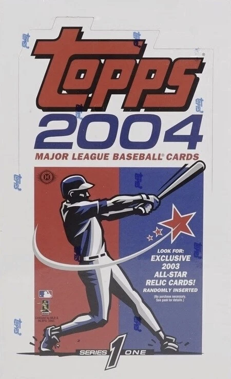 Box of 2004 Topps Baseball Cards